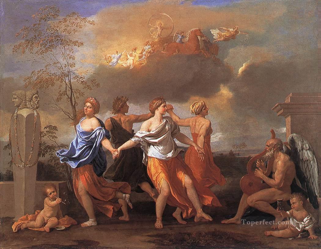 Dance to the music classical painter Nicolas Poussin Oil Paintings